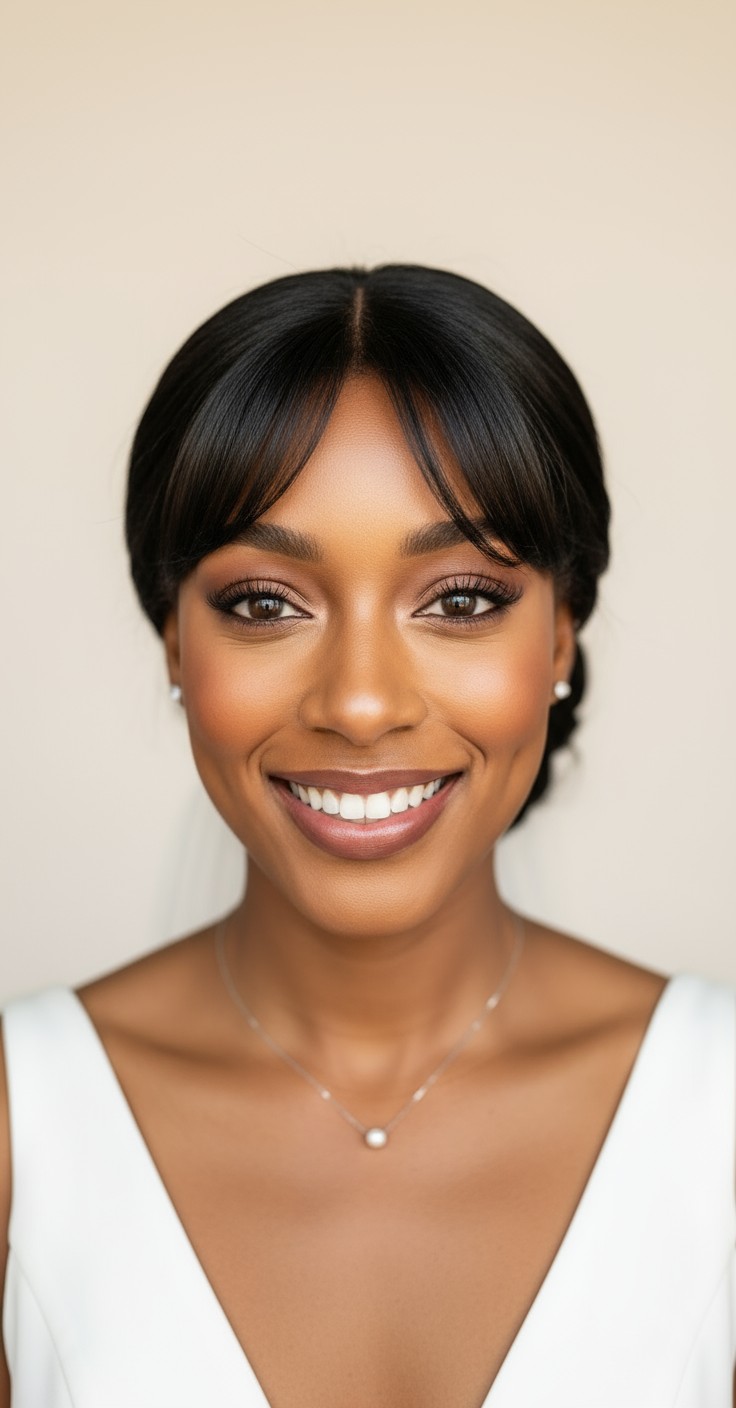 After Bangs Wedding Hair